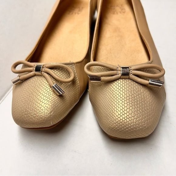 Naturalizer Gertie taupe leather flats size 10 - Picture 3 of 13